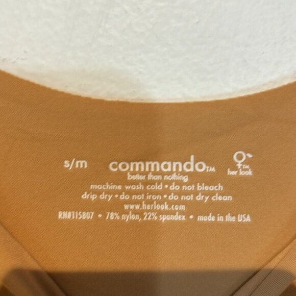 Commando new without tags midi Cami slip shapewear caramel colour size S/M - Picture 5 of 9